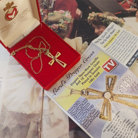 Jewelry - Gold Cross Pendant Necklace